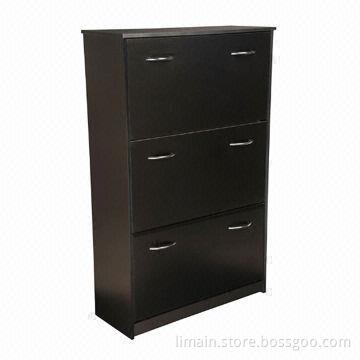 Wooden Shoe Cabinet with Large Storage Capacity, Stackable